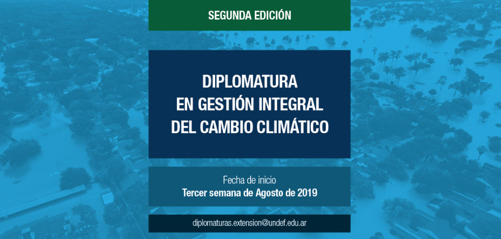 Diplomatura en gestión integral del cambio climático